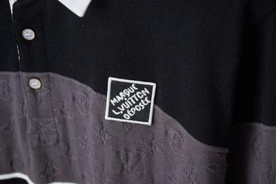 250908 New high-quality shirt collar patchwork sweater