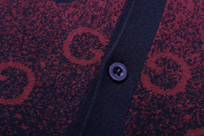 250908 New high-quality gradient full-print knitted cardigan
