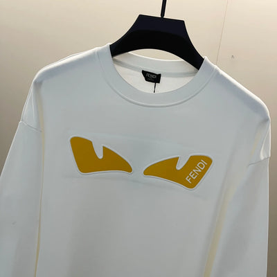 250908 New high-quality three-dimensional silicone yellow eye sweatshirt