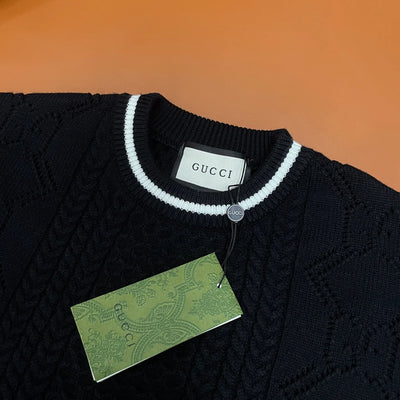 250825 New high-quality jacquard wool knitted sweater