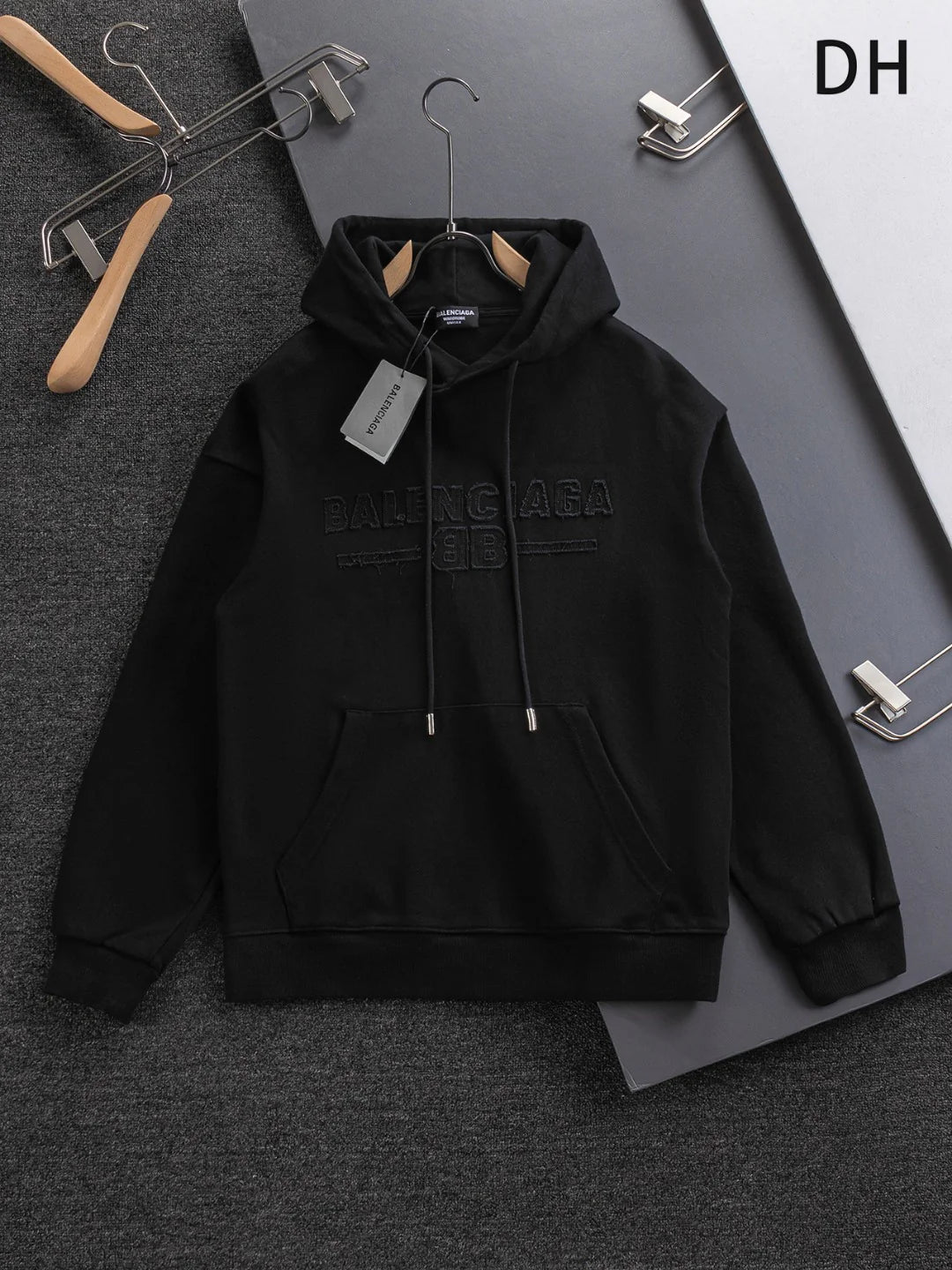 250908 New high-quality patchwork embroidered distressed hoodie