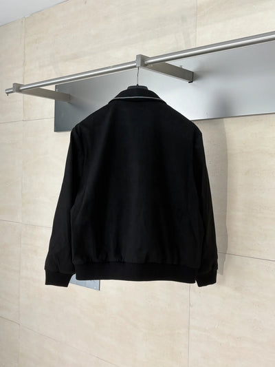 250808 New high-quality embroidered suede cowhide pilot jacket