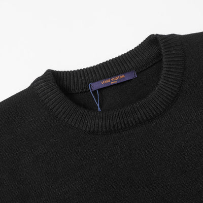 250923 New high-quality patchwork jacquard pullover sweater