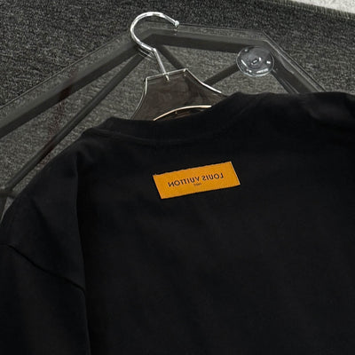 250624 New high-quality lower half printed T-shirt