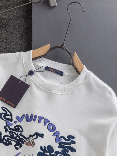 250908 New high-quality embroidered heavy-duty sweatshirt