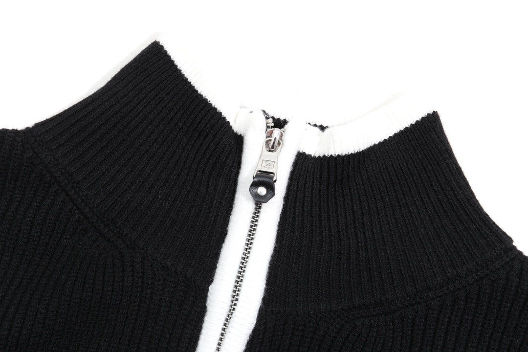 250923 New high-quality zipped wool coat