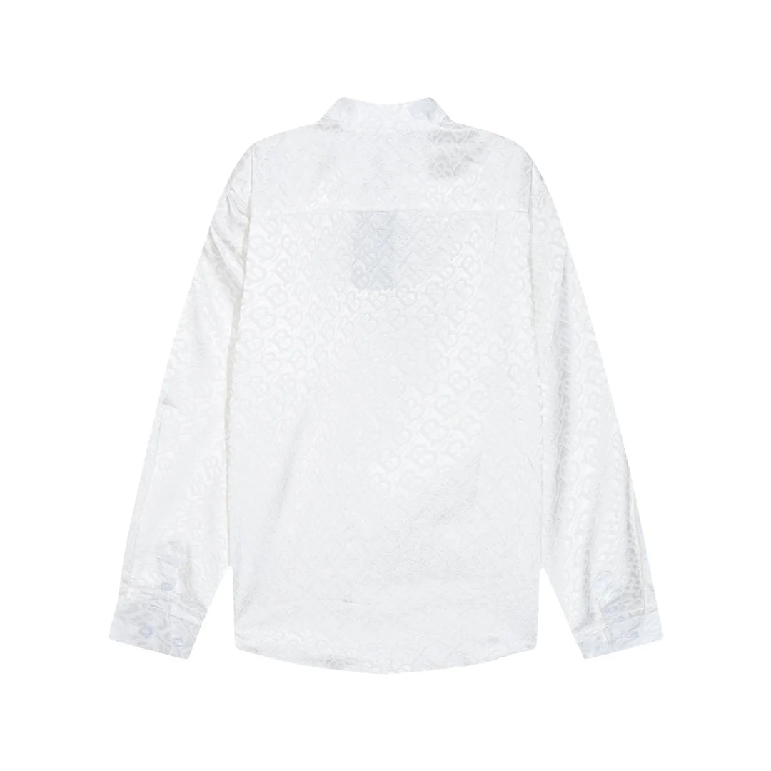 0818 New autumn and winter feature print loose version long-sleeved shirt