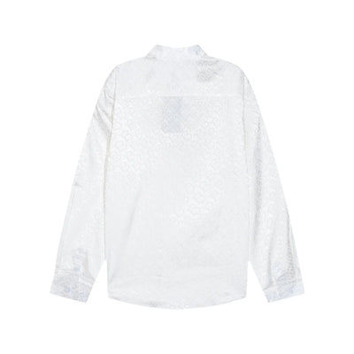 0818 New autumn and winter feature print loose version long-sleeved shirt