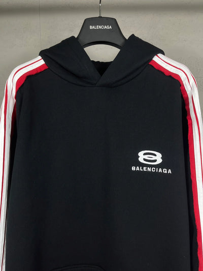 250917 New high-quality shoulder-sleeve color-blocked hoodie