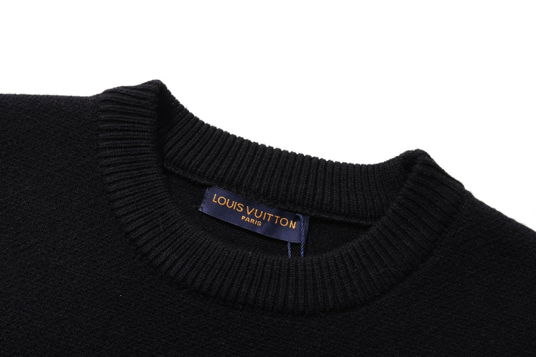 250908 New high-quality towel embroidered jacquard long-sleeved sweater