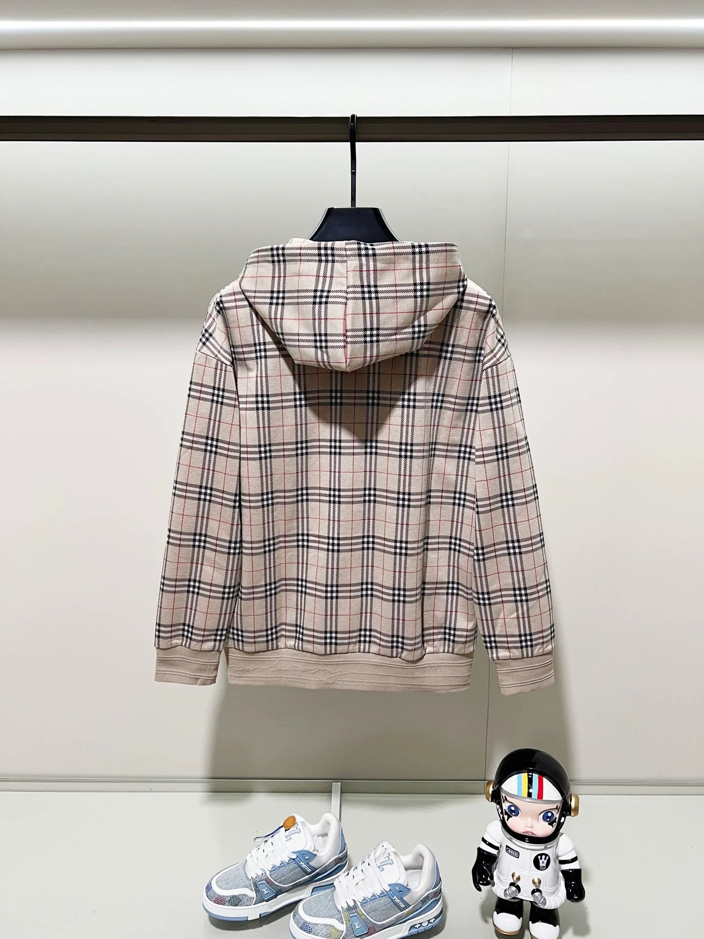 250923 A new high-quality full-print custom checkered casual hoodie
