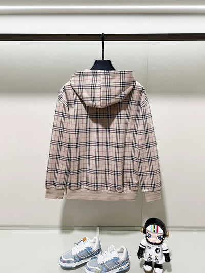 250923 A new high-quality full-print custom checkered casual hoodie