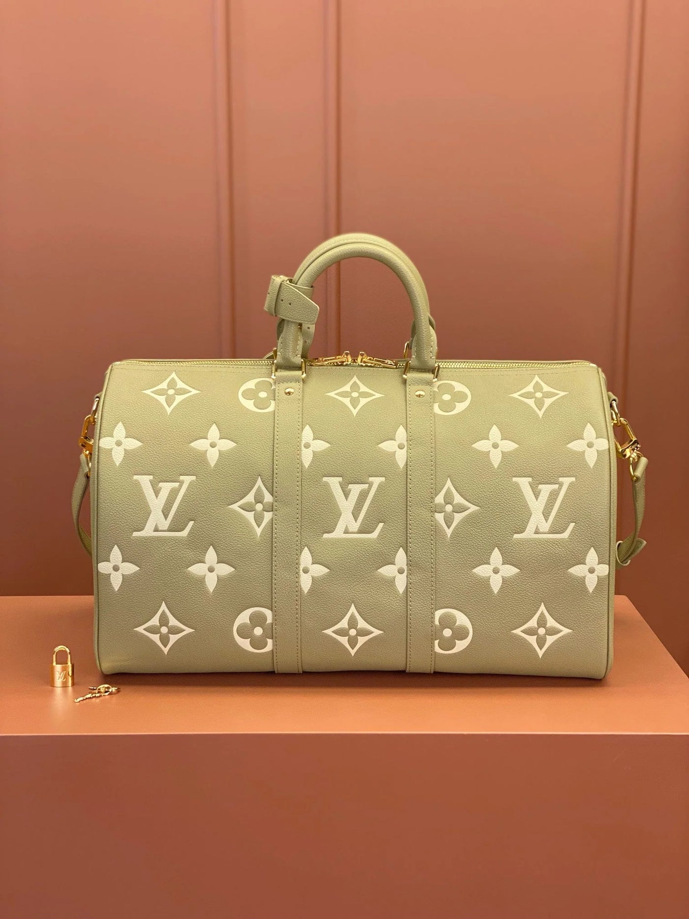 0528 Keepall Bandoulière 45 Monogram Empreinte Leather