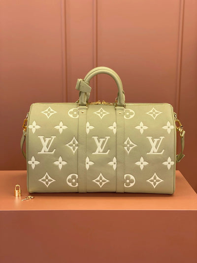 0528 Keepall Bandoulière 45 Monogram Empreinte Leather