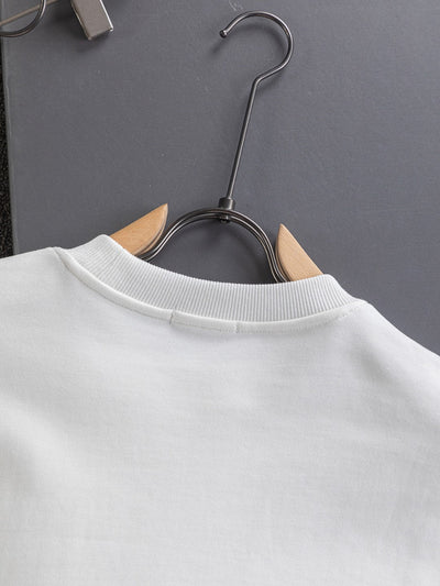 250908 New high-quality three-dimensional red letter eye sweatshirt