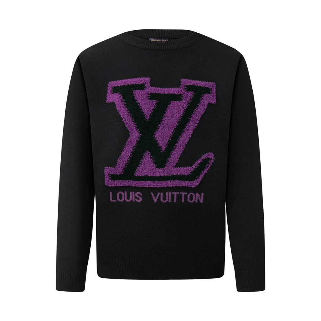 250908 New high-quality towel embroidered jacquard long-sleeved sweater