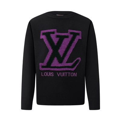 250908 New high-quality towel embroidered jacquard long-sleeved sweater