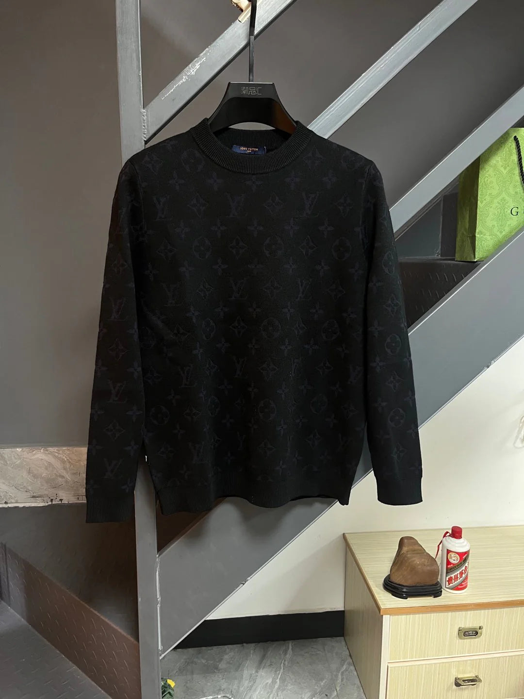250902 New high-quality jacquard knitted round-neck sweater