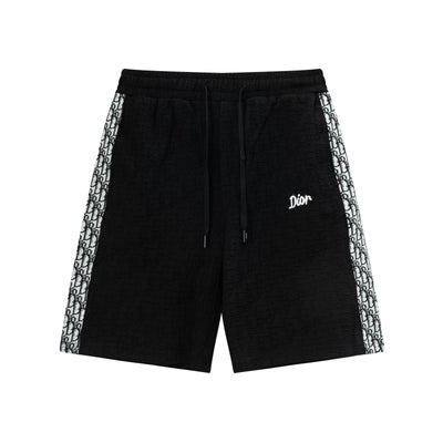 250408 New high-quality jacquard fabric dark weave strap knitted shorts