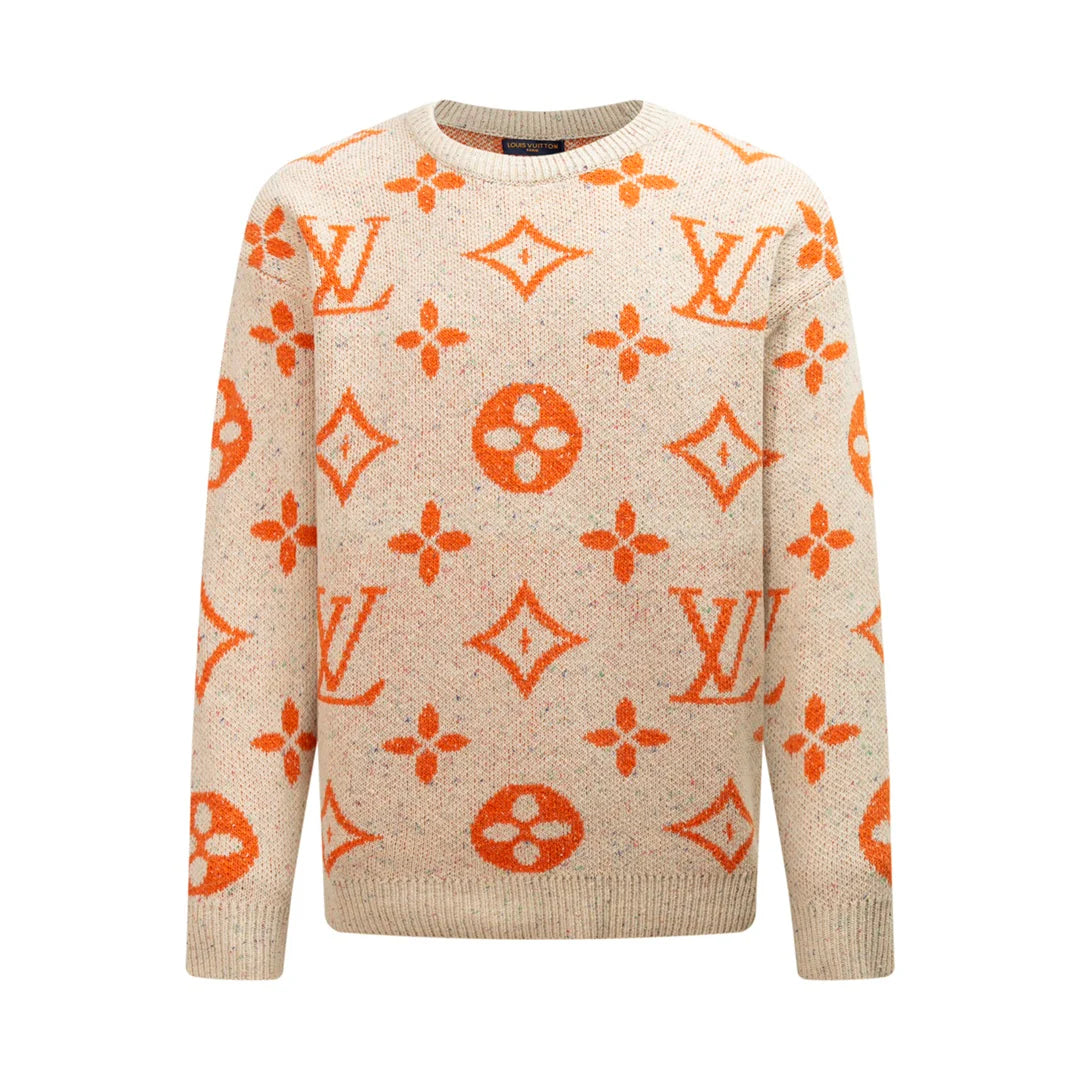 250908 New high-quality jacquard full-print knitted sweater