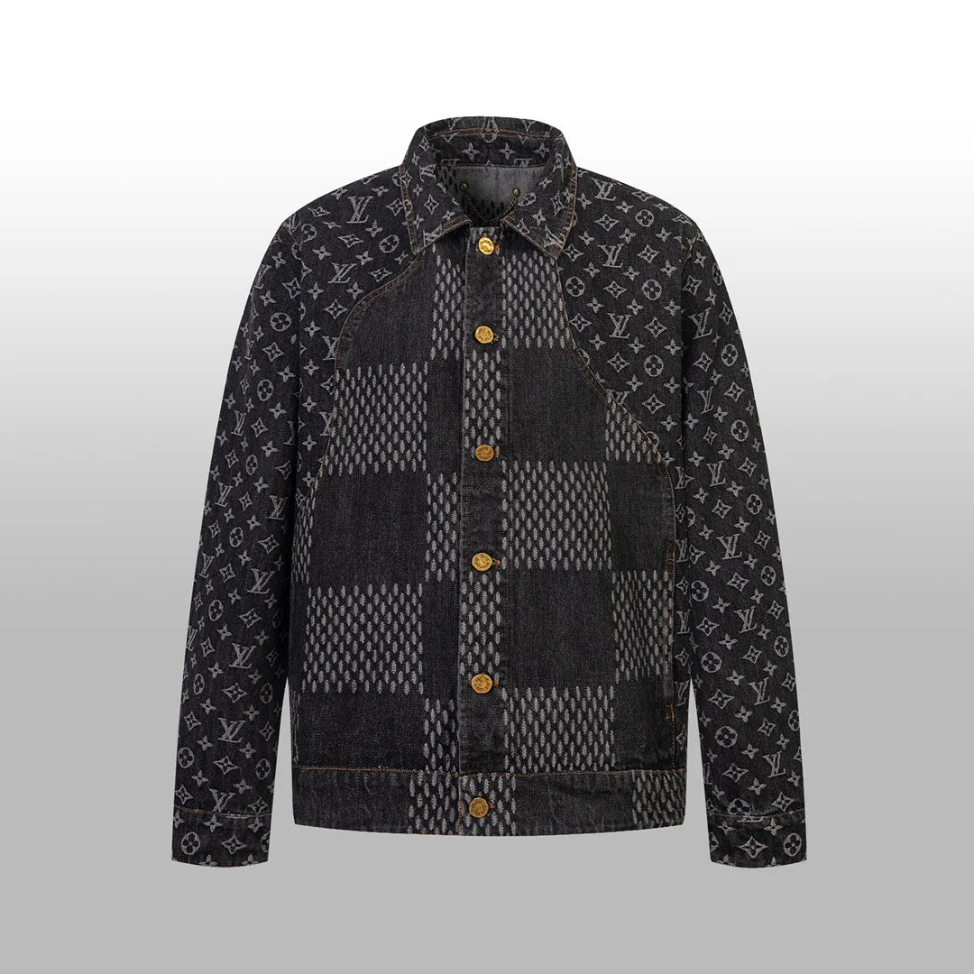 1014 High quality jacquard heavy wash jacket