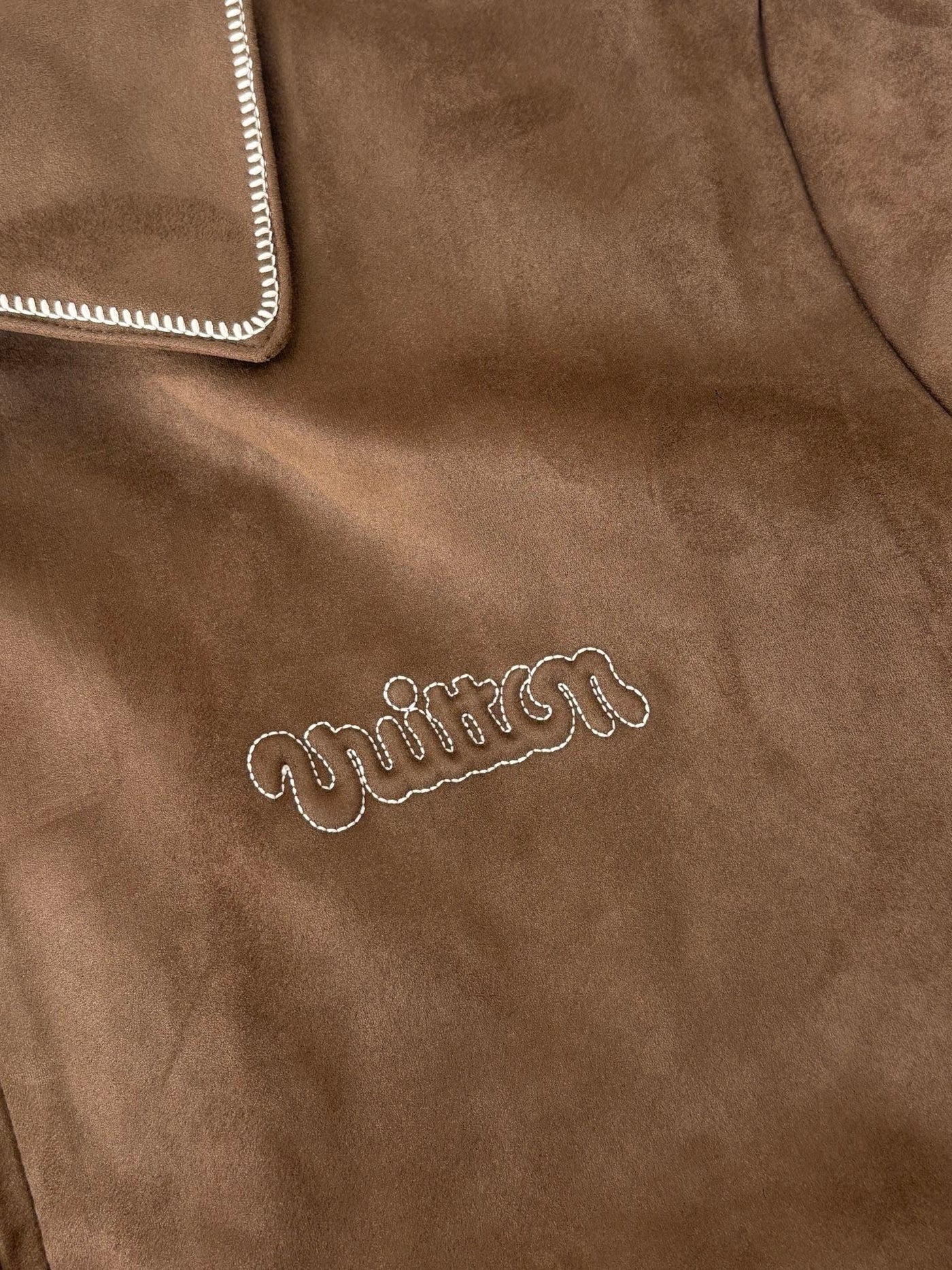 250808 New high-quality embroidered suede cowhide pilot jacket
