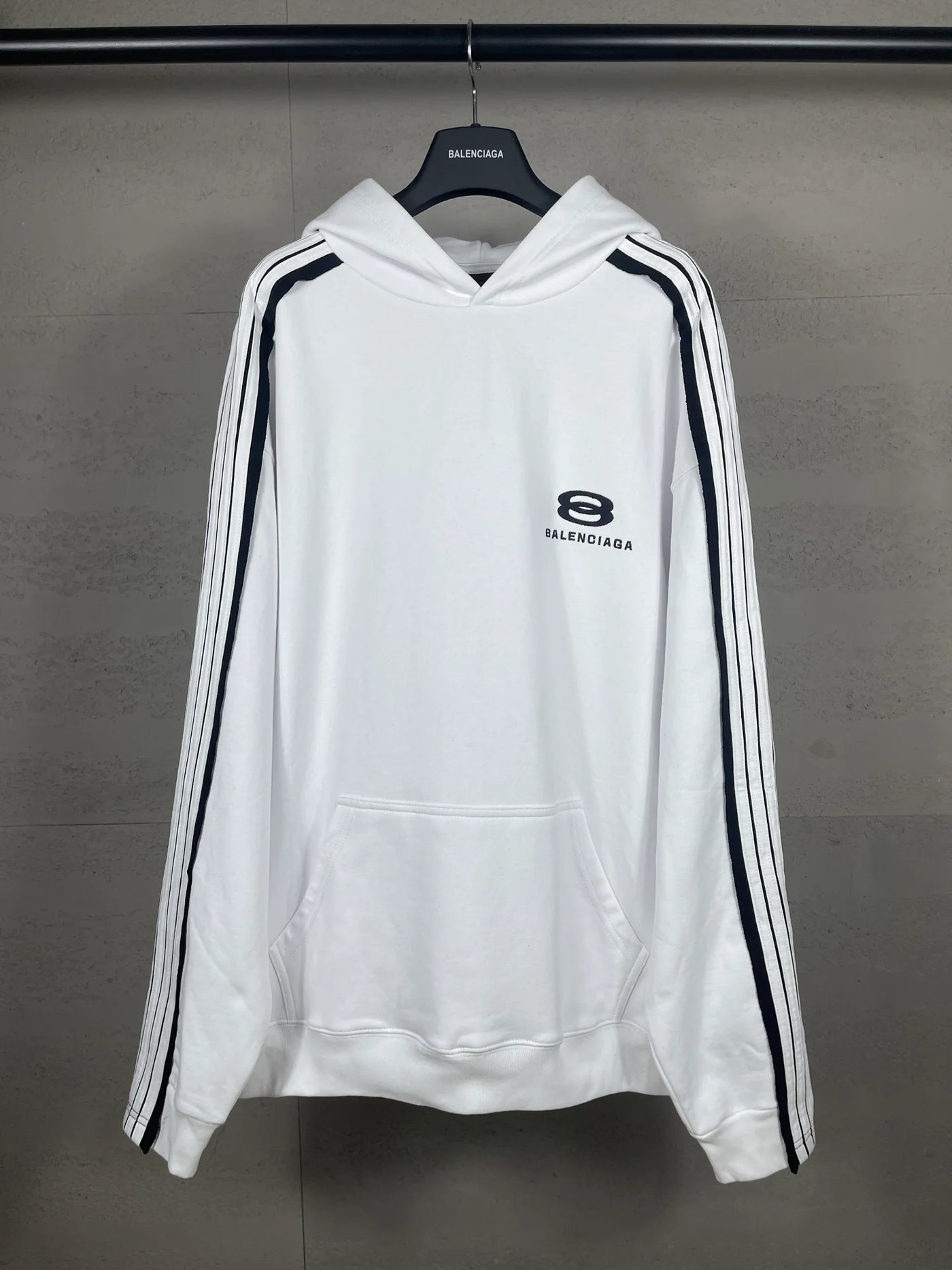 250917 New high-quality shoulder-sleeve color-blocked hoodie