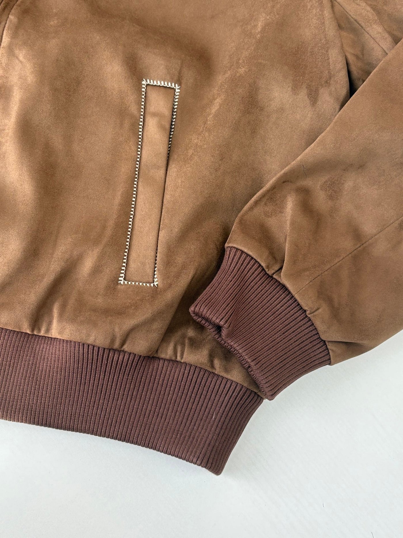 250808 New high-quality embroidered suede cowhide pilot jacket
