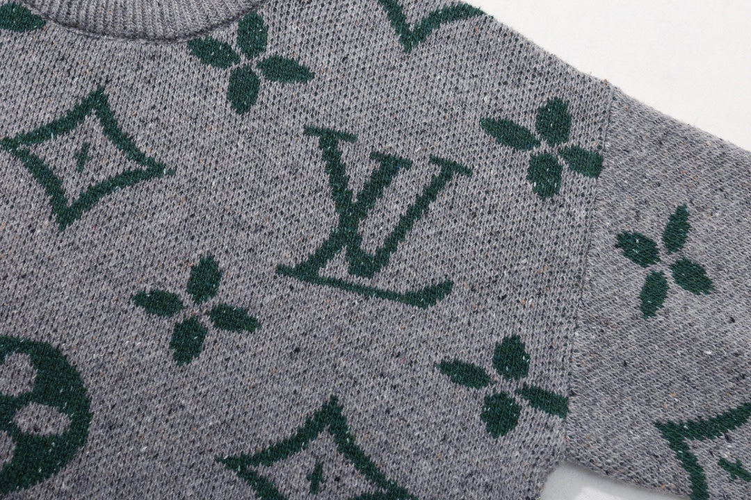 250908 New high-quality jacquard full-print knitted sweater