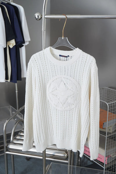 250902 New high-quality knitted logo sweater