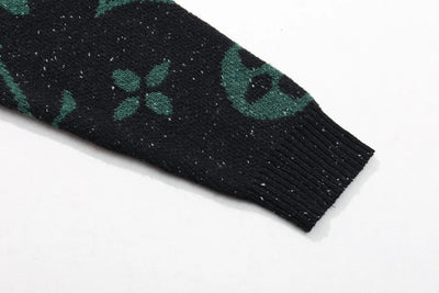250908 New high-quality jacquard full-print knitted sweater