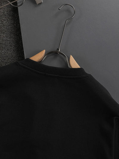 250908 New high-quality multi-color patchwork LOGO round-neck sweatshirt