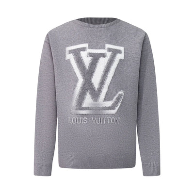 250908 New high-quality towel embroidered jacquard long-sleeved sweater