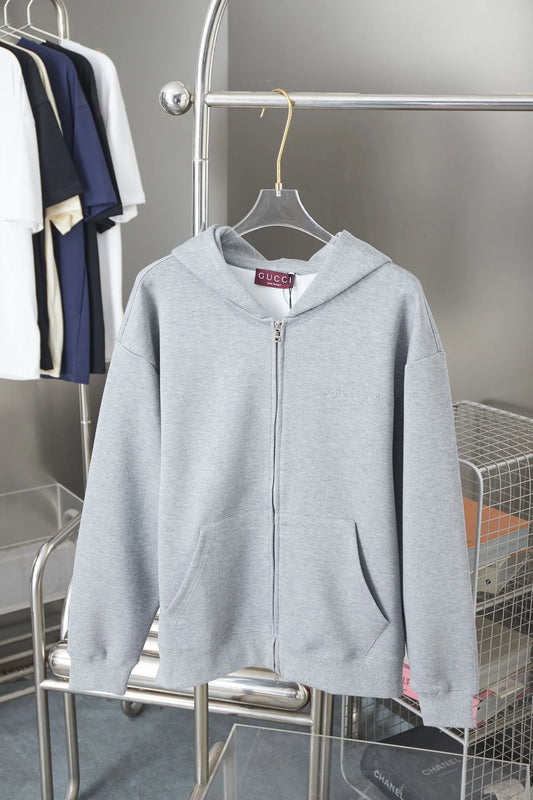 250825 New high-quality logo embroidered hoodie