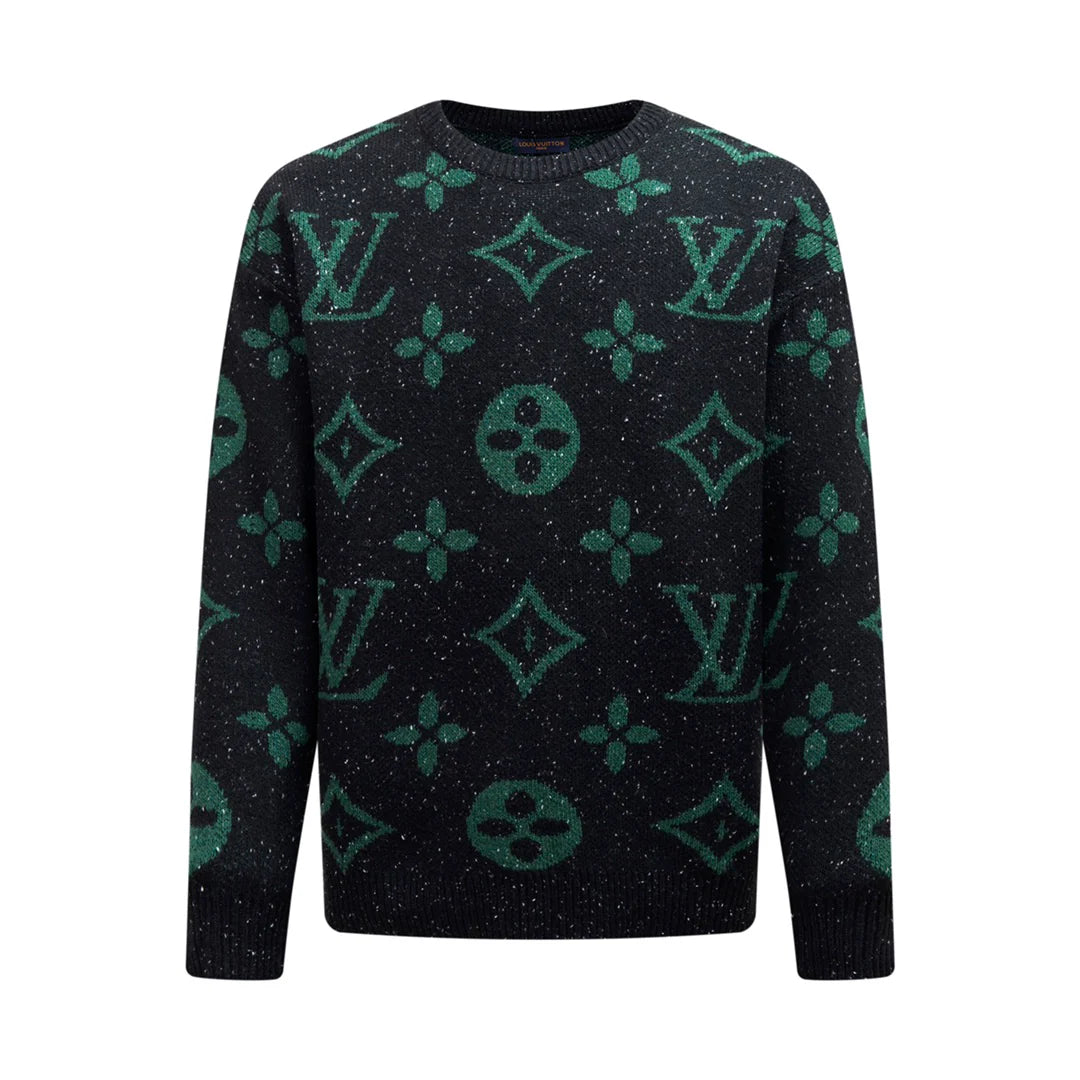 250908 New high-quality jacquard full-print knitted sweater