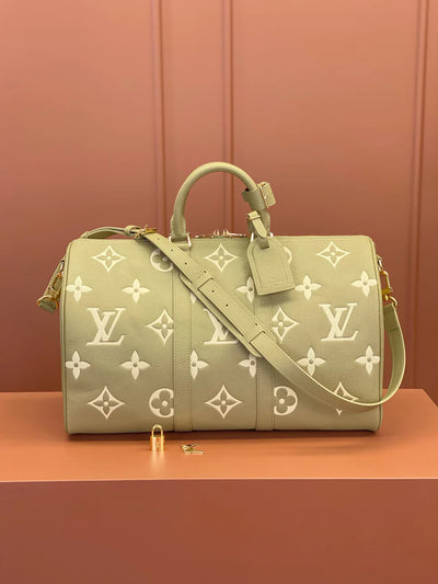 0528 Keepall Bandoulière 45 Monogram Empreinte Leather