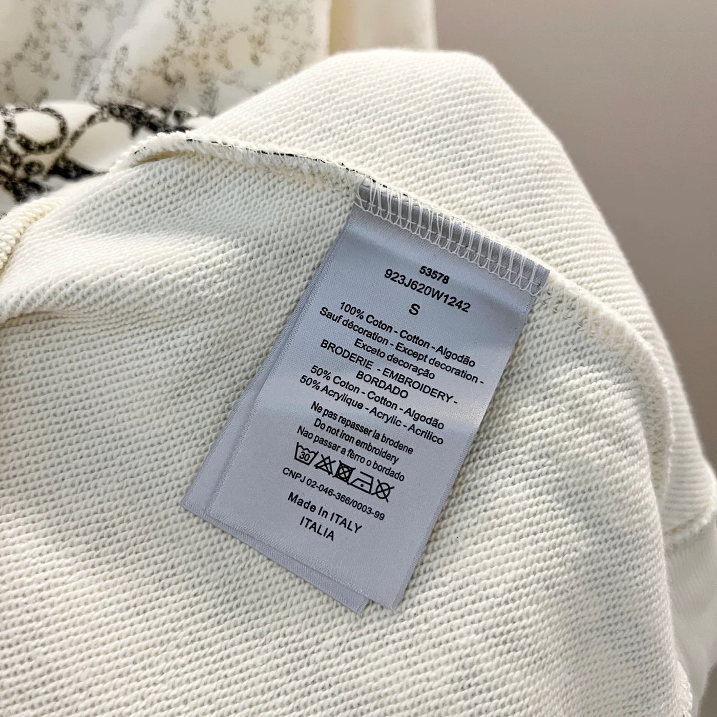 250908 New high-quality gradient letter half-length printed round-neck sweatshirt