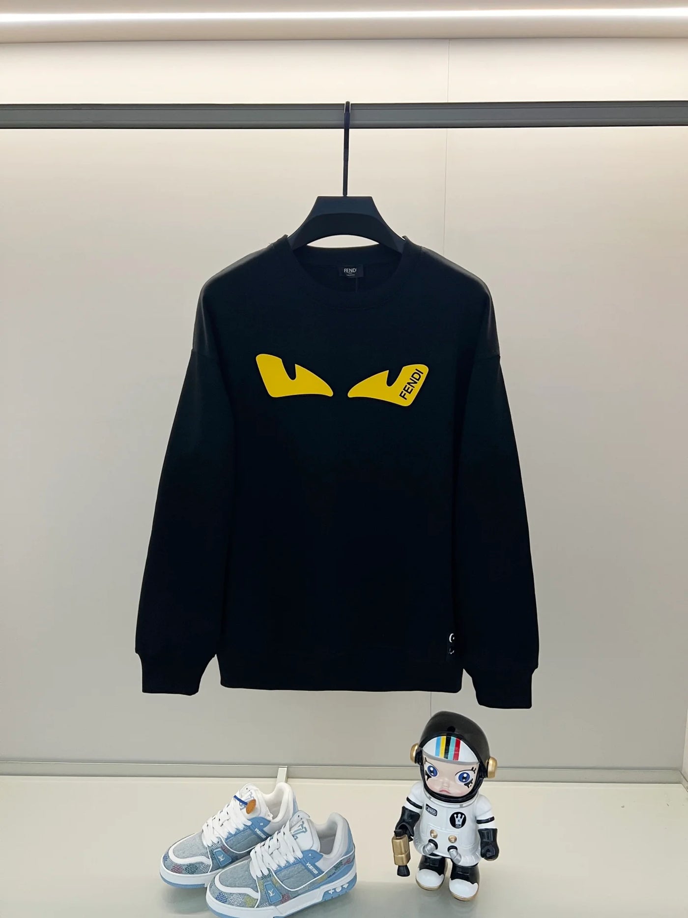 250908 New high-quality three-dimensional silicone yellow eye sweatshirt