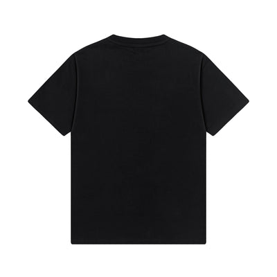 250408 New high-quality metal triangular label casual T-shirt