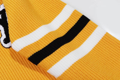 250923 New high-quality patchwork jacquard pullover sweater