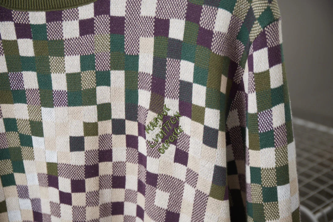 250923 New high-quality gradient Mosaic camouflage sweater