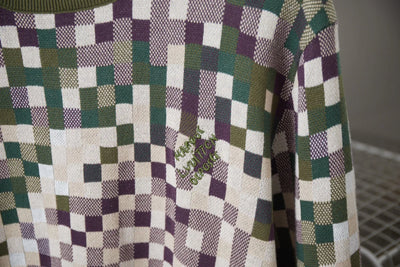 250923 New high-quality gradient Mosaic camouflage sweater