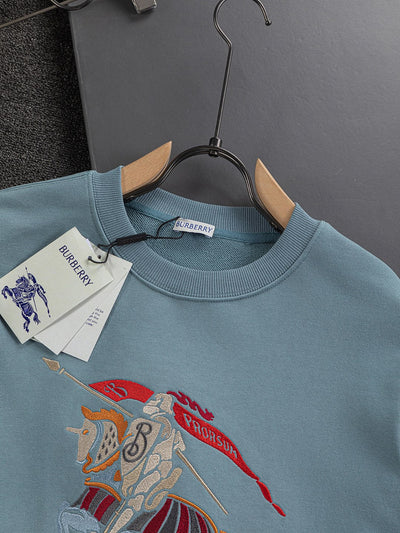 250908 New high-quality multi-color patchwork LOGO round-neck sweatshirt