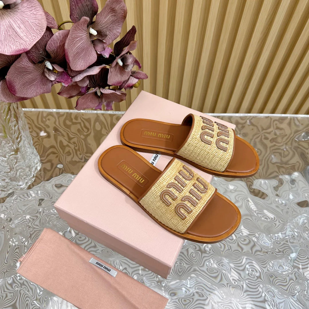 0528 Knitted surface slippers