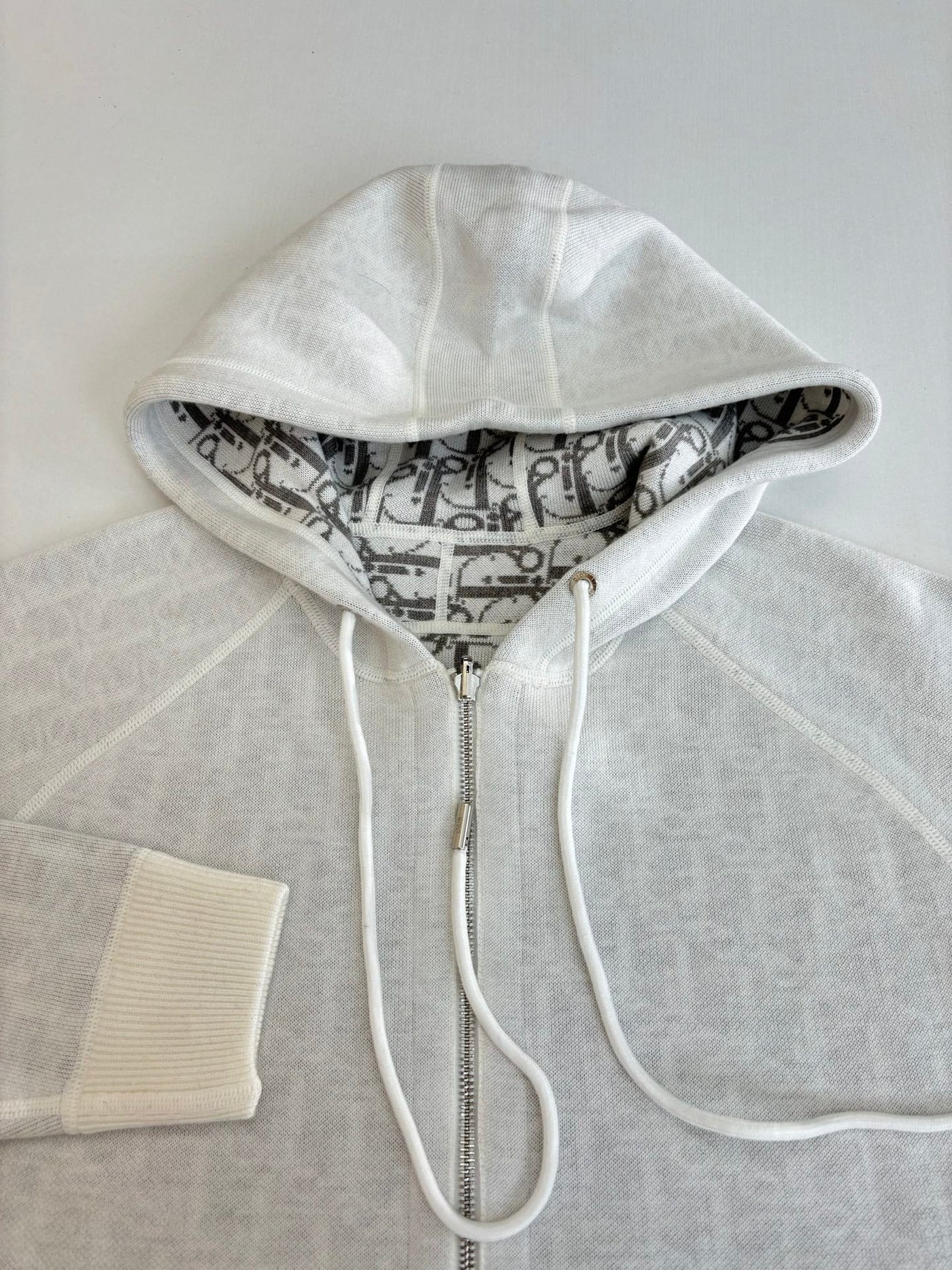 250902 A new high-quality double-sided jacquard cashmere knitted hooded sweatshirt