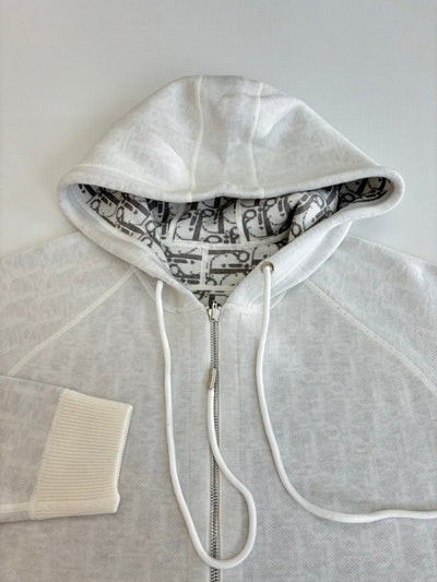250902 A new high-quality double-sided jacquard cashmere knitted hooded sweatshirt