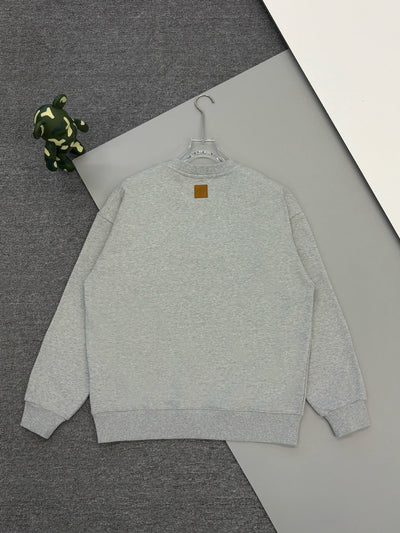 250923 New high-quality fisherman embroidery round-neck sweatshirt