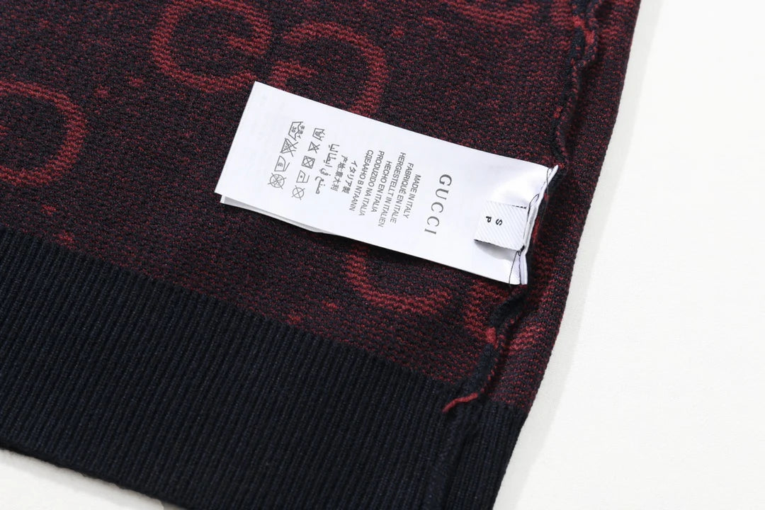 250908 New high-quality gradient full-print knitted cardigan