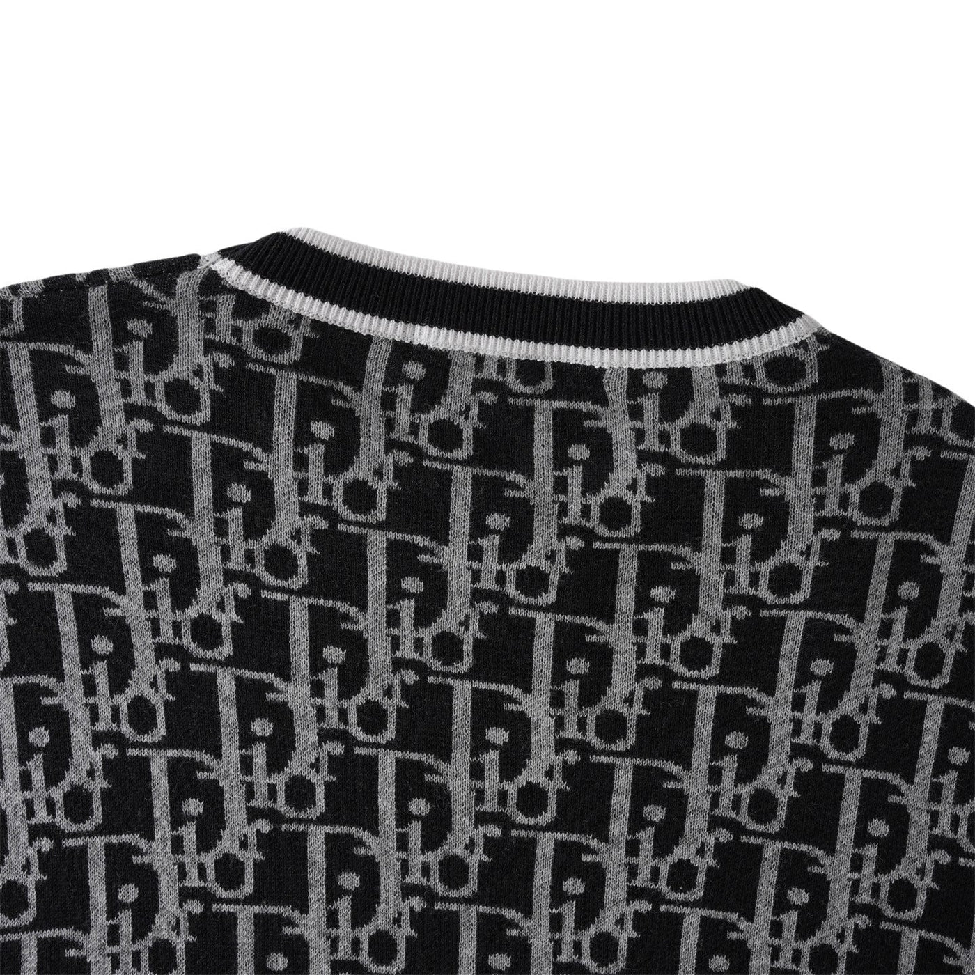 250617 New high-quality jacquard round-neck casual sweater T-shirt