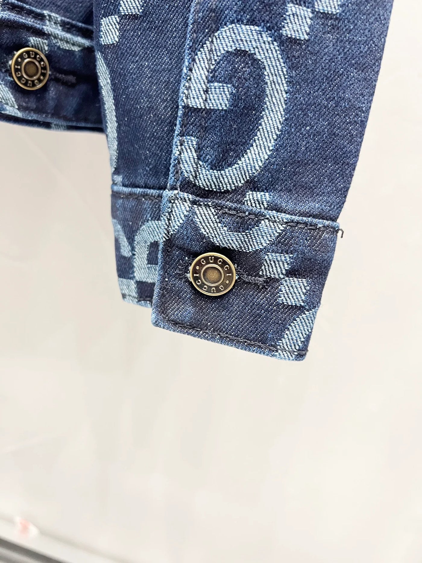 250813 New high-quality full-print straight-cut loose denim jacket